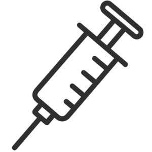 Injection syringe PNG transparent background for medical, hospital, and healthcare design projects