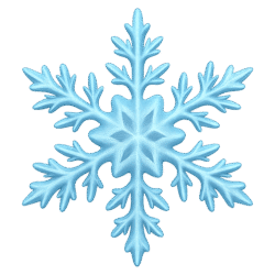Snowflake PNG transparent background for winter designs, holiday decorations, and festive projects