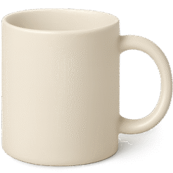 Ceramic coffee mug PNG transparent background for product mockups and café-themed designs