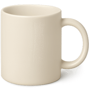 Ceramic coffee mug PNG transparent background for product mockups and café-themed designs