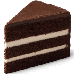 Chocolate cake PNG transparent background for bakery designs and dessert-themed edits