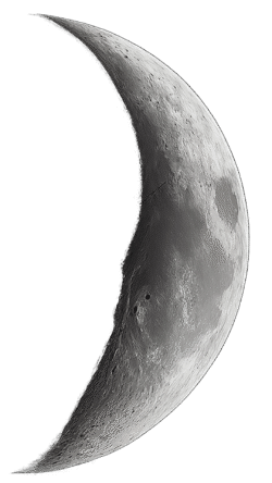 Moon PNG transparent background for night sky designs, space projects, and dreamy artistic visuals