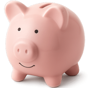 Piggy bank PNG transparent background for finance, savings, and educational designs