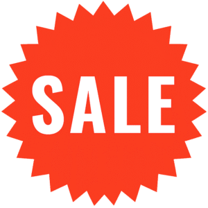 Sale badge PNG transparent background for promotions, discounts, and marketing designs