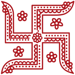 floral swastik png transparent background