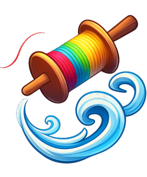 Kite string PNG for Makar Sankranti – clean kite thread roll with transparent background