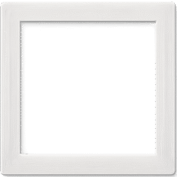 White wooden frame PNG – premium square photo frame png format with clean wooden texture