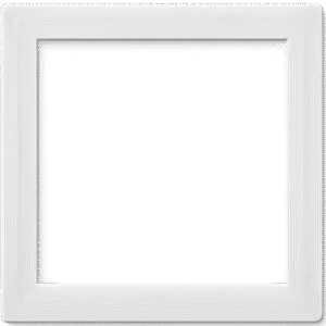 White wooden frame PNG – premium square photo frame png format with clean wooden texture