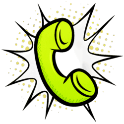 comic call icon png cartoon phone symbol transparent