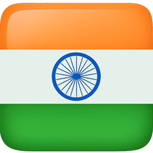 Indian flag icon PNG with clean flat design, sharp colours, and a transparent background — high-quality India flag PNG for UI and digital layouts.