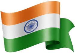 Indian flag ribbon PNG with smooth 3D folds, flowing saffron–white–green design, and a clean Ashoka Chakra — high-quality India flag PNG on transparent background.