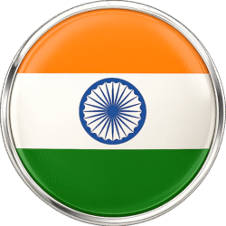Indian Flag Round PNG with clean circular shape, accurate tricolour, and sharp Ashoka Chakra on a transparent background — high-quality India flag PNG.