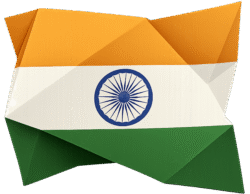 Indian flag vector PNG with clean geometric stripes and precise Ashoka Chakra on a transparent background — high-quality India flag PNG for design use.