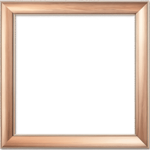 HD Golden Photo Frame PNG with shining premium finish in high-quality photo frame png format
