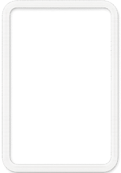White frame PNG – sleek vertical photo frame png format in high resolution