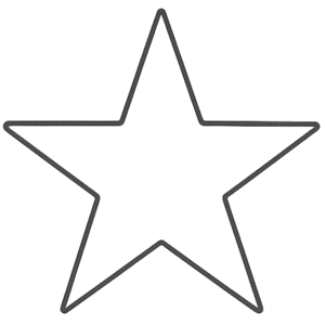 thin star outline png minimal star outline with thin black stroke transparent background