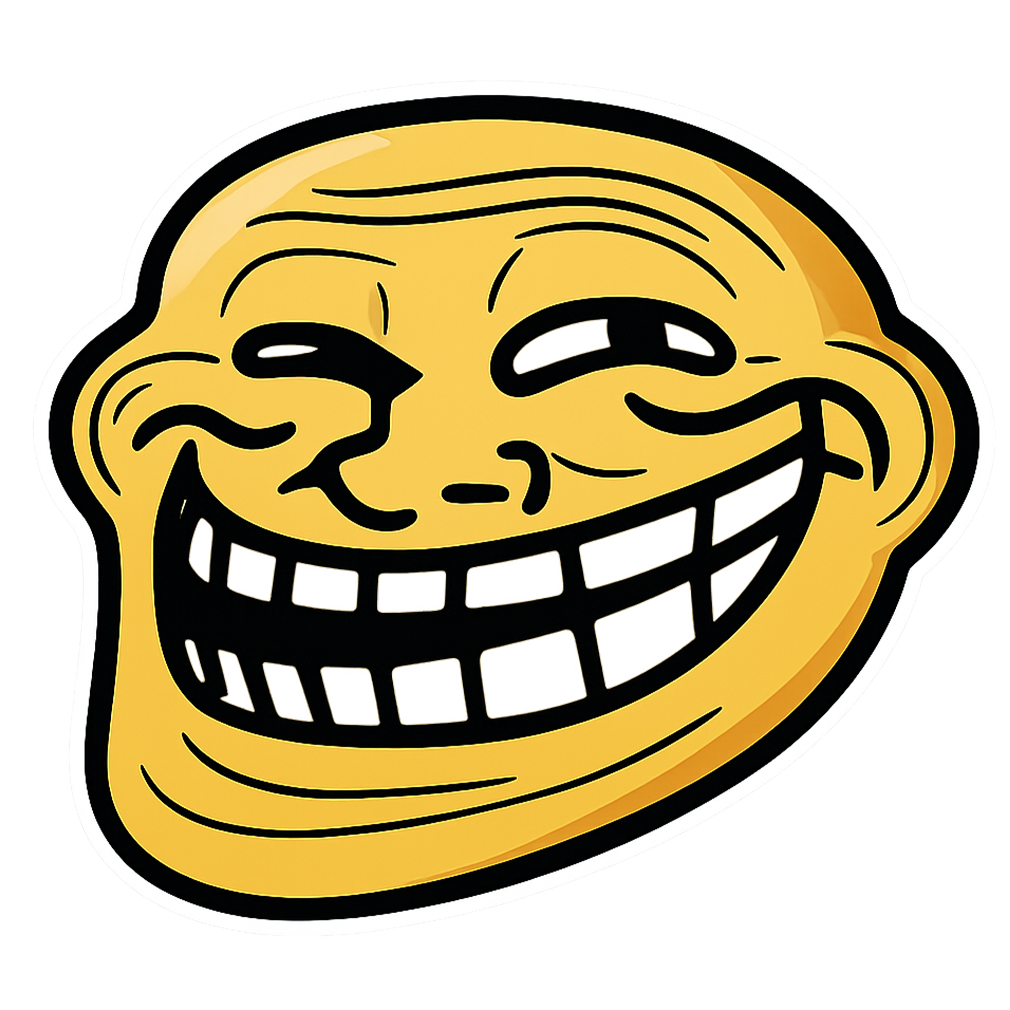 Troll Face Emoji PNG – Transparent Meme Emoji Troll Face Emoji PNG transparent meme emoji high resolution