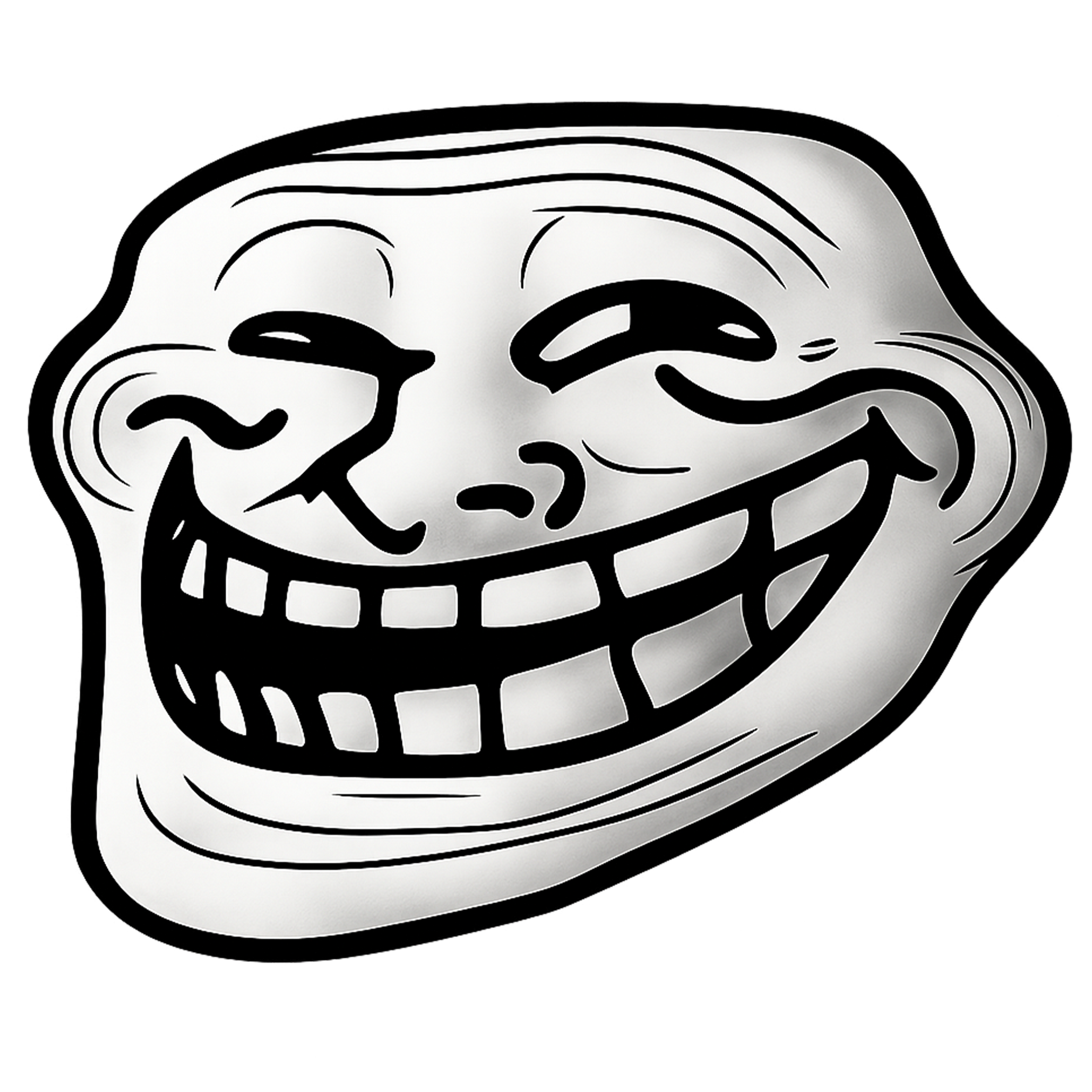 Troll Face Meme HD PNG – Transparent Classic Meme Troll Face Meme HD PNG transparent meme face high resolution