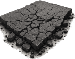 Broken Road PNG Transparent – Cracked Asphalt Road Texture broken road png transparent cracked asphalt road damage texture high resolution