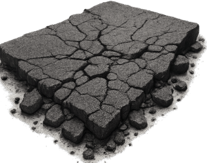 broken road png transparent cracked asphalt road damage texture high resolution