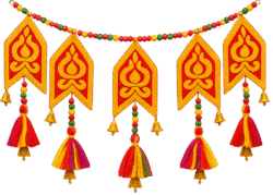 Decorative Toran PNG – Traditional Festival Toran PNG Transparent decorative toran png colorful traditional toran png transparent indian festival decoration hanging