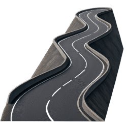 Mountain Road PNG – Realistic Curved Road PNG Transparent mountain road png transparent background realistic road png curved mountain road asset