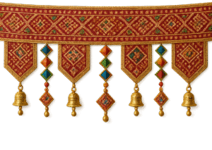 patola toran png traditional gujarati toran decoration transparent background festive toran png