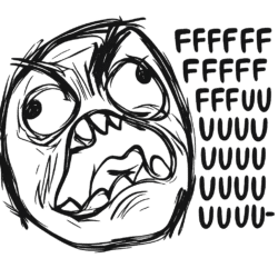 rage face png angry meme expression sketch style transparent background