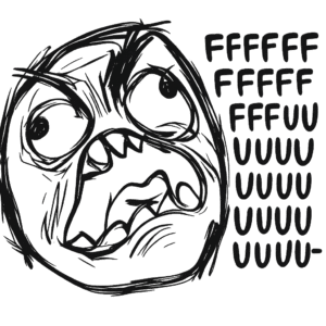 rage face png angry meme expression sketch style transparent background