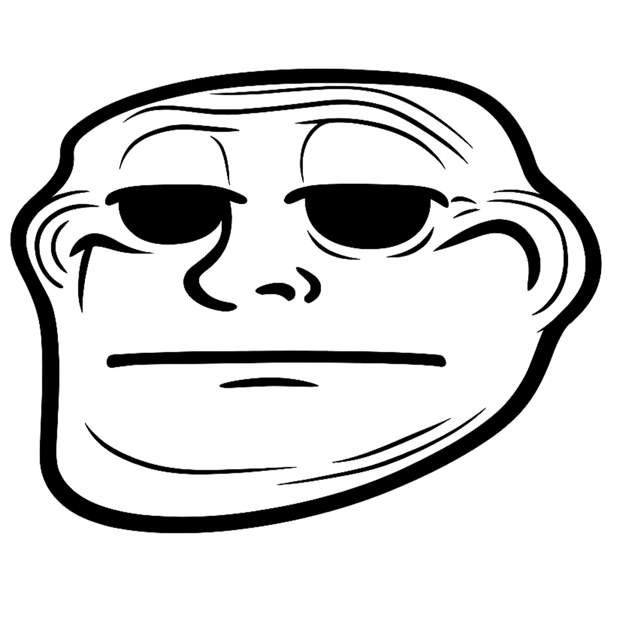deadpan troll face png transparent emotionless meme face high resolution