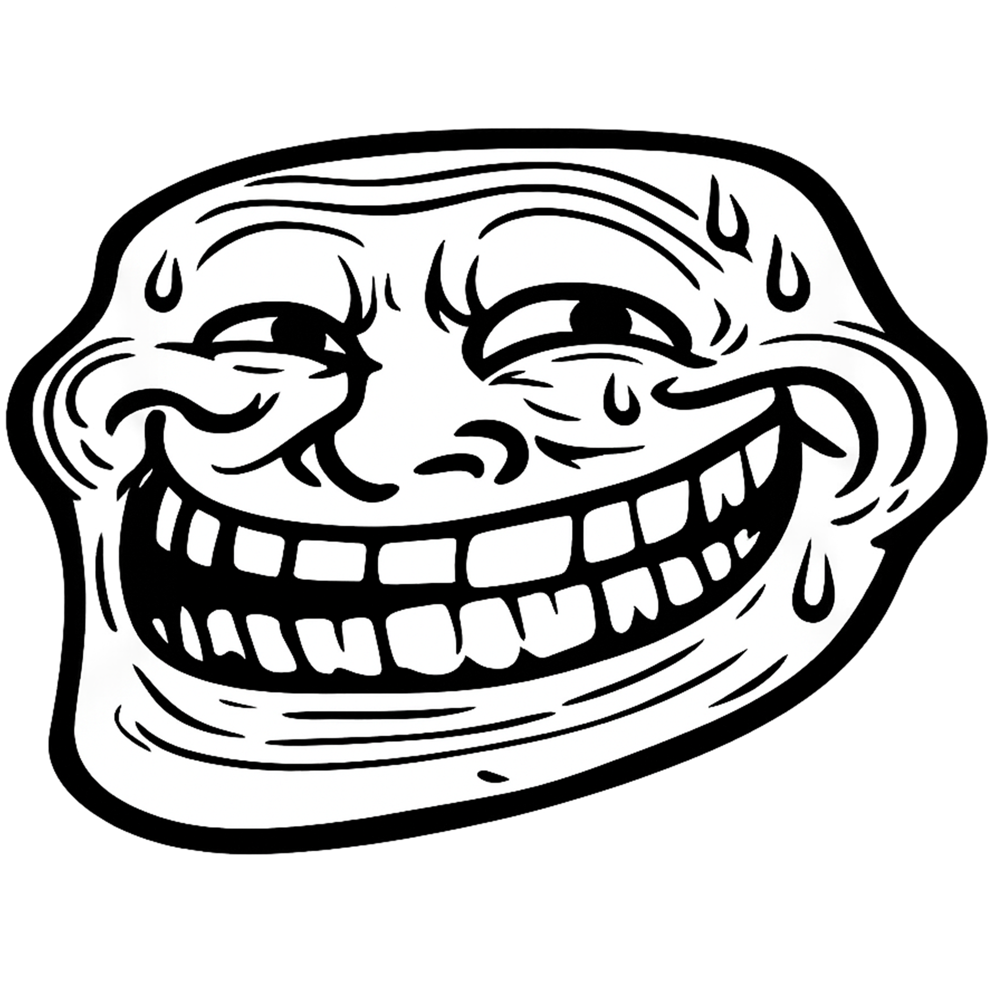 Nervous Laugh Troll Face PNG Transparent Awkward Meme nervous laugh troll face png transparent awkward sweating meme expression