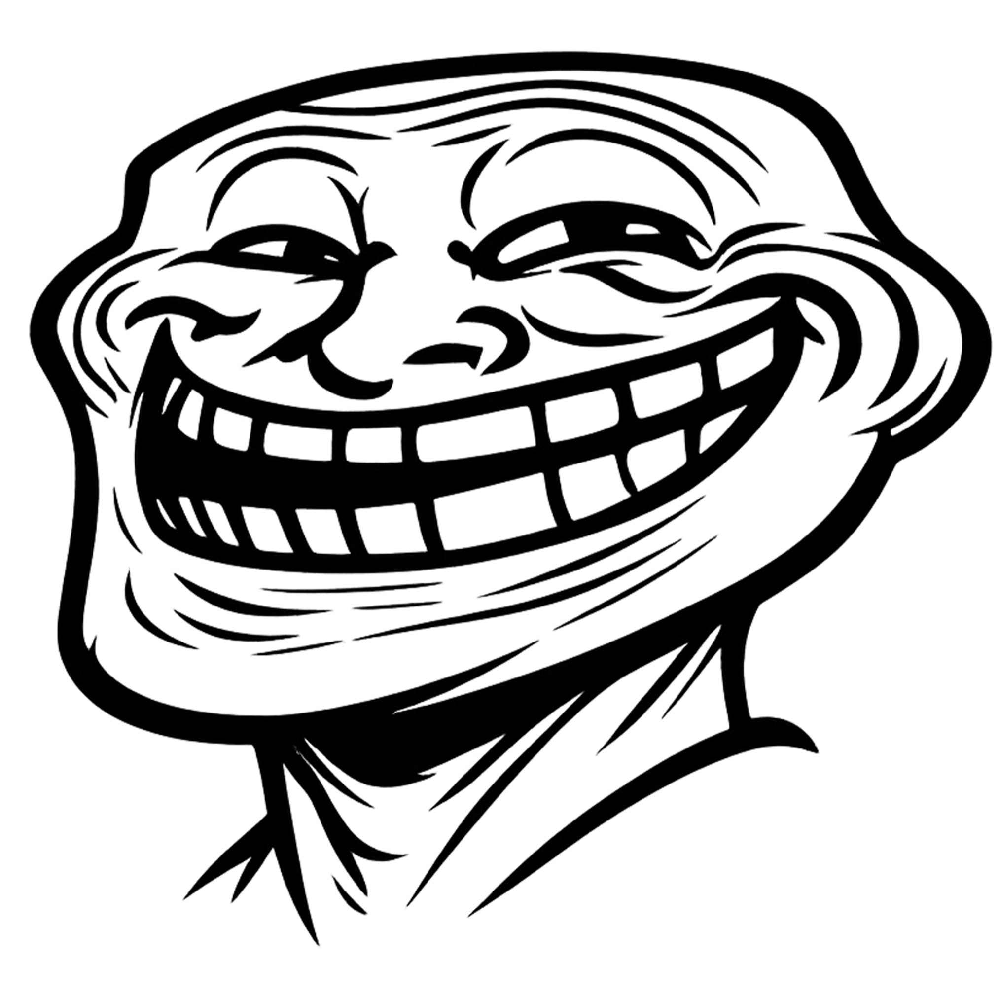 Proud Troll Face PNG Transparent Smug Meme proud troll face png transparent smug confident meme expression