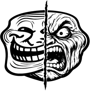 Split Emotion Split Emotion Troll Face PNG Free Download | 50+ Meme PNG