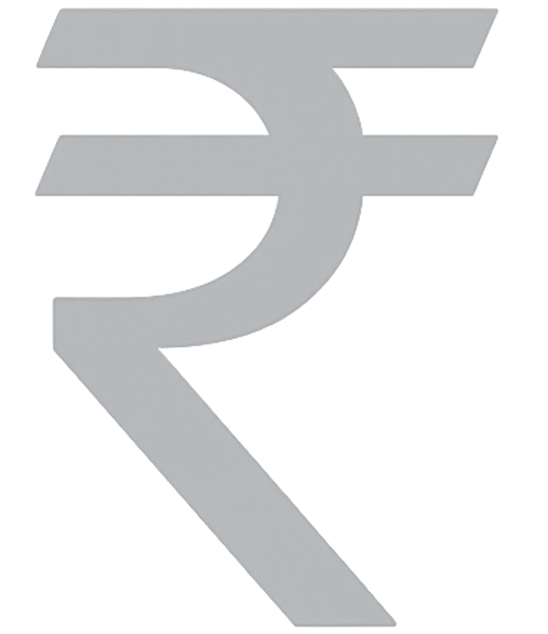 Light Gray Minimal Rupee Icon PNG – Simple Currency Symbol light gray minimal rupee icon transparent png simple indian currency symbol