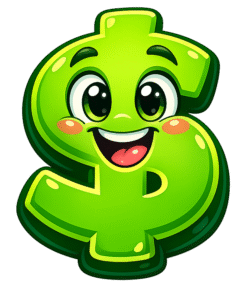 Funny Money Character PNG Free Download Funny Money Character PNG smiling cartoon dollar symbol mascot with cute face and transparent background