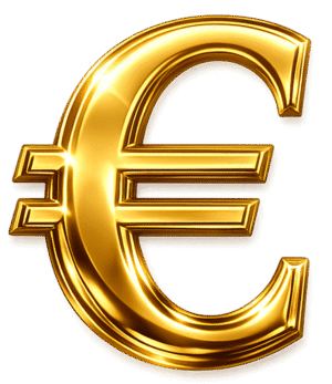 gold euro symbol png with luxury metallic 3d euro currency icon transparent background