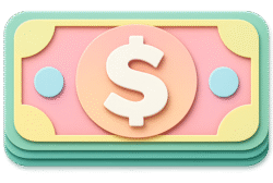 money icon paper cut png colorful currency symbol paper style transparent background
