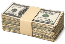 money stack png bundle of cash dollar notes transparent background high quality