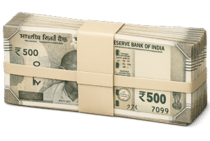 rupee notes bundle png ₹500 currency stack transparent background indian money bundle high resolution