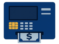 ATM Icon PNG Transparent Cash Machine Banking Illustration