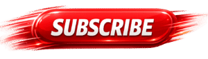 Red glossy Animated Style Subscribe Button bursting with dynamic speed lines for high-energy YouTube video overlays.
