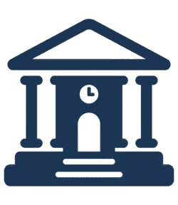 Bank Building Icon PNG | Transparent Banking Institution Icon Bank Building Icon PNG with Transparent Background for Banking, Finance & Financial Services