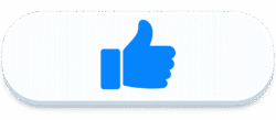 Classic YouTube Like Button PNG - Transparent Download 3D blue thumbs up Classic YouTube Like Button on a white pill shape with transparent background for video overlays.