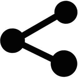 Classic YouTube Share Button PNG - Transparent Download Solid black minimal Classic YouTube Share Button PNG with a transparent background for video overlays and web UI design.
