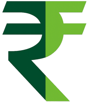 Dual Tone Rupee Icon PNG with Transparent Background for Banking, Finance & Payment Design