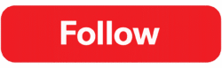 Flat Follow Button PNG Solid red pill-shaped Flat Follow Button PNG with clean white text, ideal for minimalist social media video overlays.