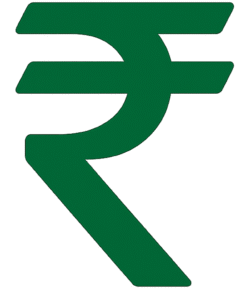 Flat Solid Rupee Icon PNG | Transparent Indian Rupee Symbol Flat Solid Rupee Icon PNG with Transparent Background for Banking, Finance & Payment Design