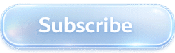 Pill-shaped translucent Glassmorphism Subscribe Button with glowing white edges and text for modern video UI overlays.