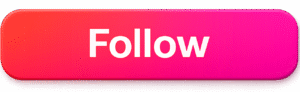 Glossy red and pink Gradient Follow Button PNG with white text, ideal for social media video overlays and UI mockups.