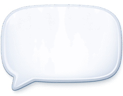 Glossy white 3D Instagram Comment Bubble PNG with smooth edges, perfect for social media video overlays and UI design.